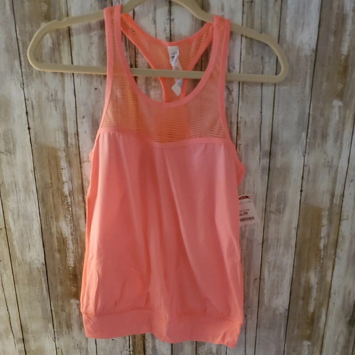 NWT racerback tank AMERICAN EAGLE BLOUSON LOOSE ORANGE XS WORKOUT TOP w/  mesh | eBay