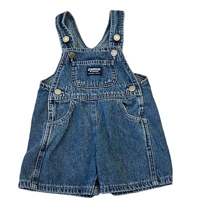 OshKosh BGosh Genuine Article Denim Overalls Vestbak 100 Percent