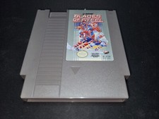 Blades of Steel Hockey Gray Authentic Nintendo NES EXMT condition game cartridge