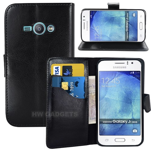 Funda abatible billetera de cuero para Samsung Galaxy J1 - PROTECCIÓN DE CUERPO COMPLETO | eBay
