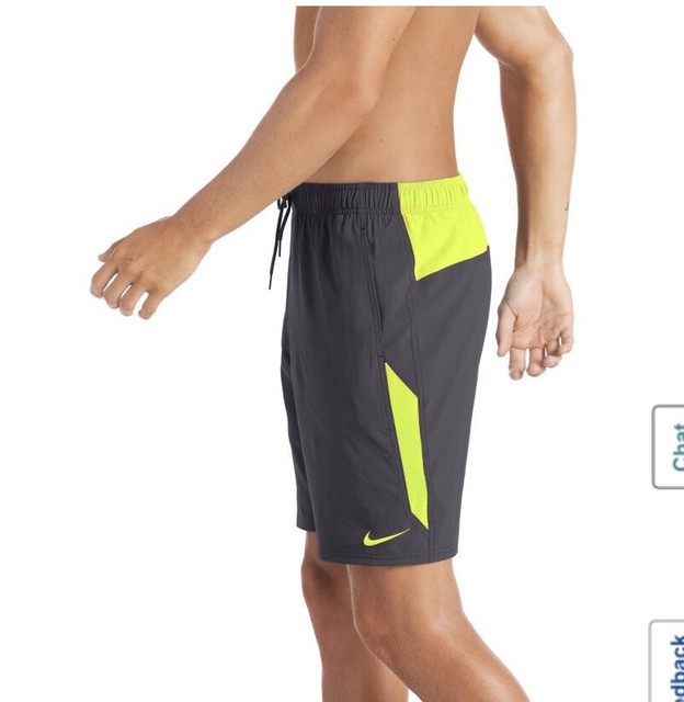 Nike Swim Men's Contend 9inch Volley Board Shorts Iron Grey Medium for