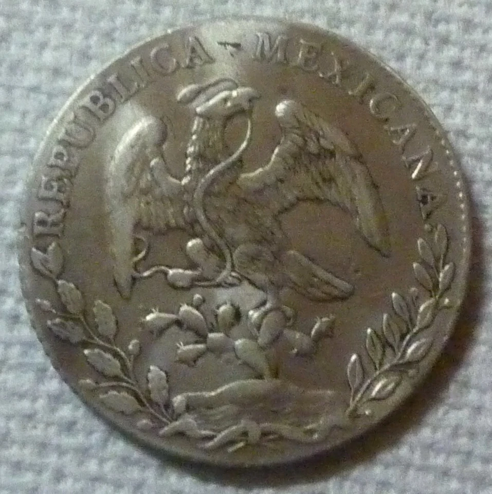 1887 Mo MH- MEXICO - 8 REALES - MEXICO CITY - SILVER CROWN - Image 4 of 4