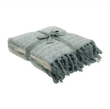 Barefoot Dreams Cozy Chic Horizon Blanket 45"X60" Sage Green Multi