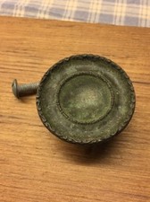 Vintage bronze drawer pull 1-7/16  Diameter 7/8  Deep Marked  ALLISON  186 Japan