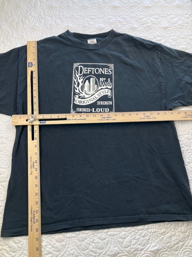 Vtg XL Deftones No. 1 Band Original Style Strength Fineness- Loud Graphic TShirt - Picture 6 of 9