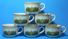 Lot Set 6 Villeroy Boch Naif Tea Coffee Espresso Cup Dish Farm Duck 2 3/8" Small