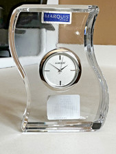 Marquis by Waterford Wave Crystal Desk Clock ...