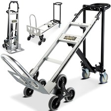 CSHT-2243B 3 in 1 Industrial Convertible Aluminum Hand Truck Dolly Cart, 1000...