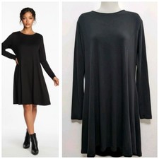 Little Black Dress XL Stretch Swing Long Sleeve (42X35) Popover By Dalia