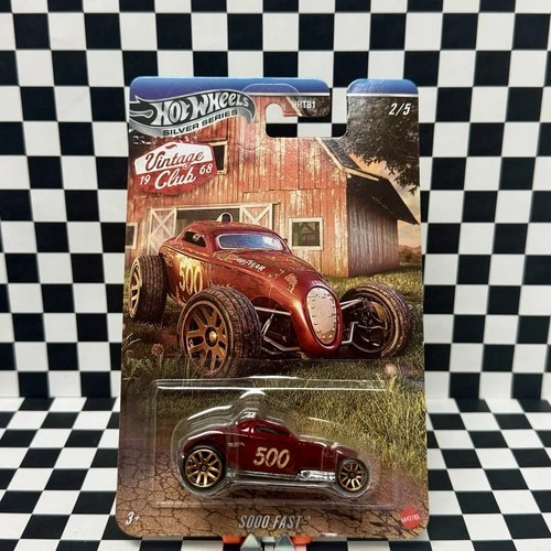 2025 HOT WHEELS SILVER SERIES VINTAGE CLUB '32 FORD SO FAST CASE H 2/5 BARN FIND