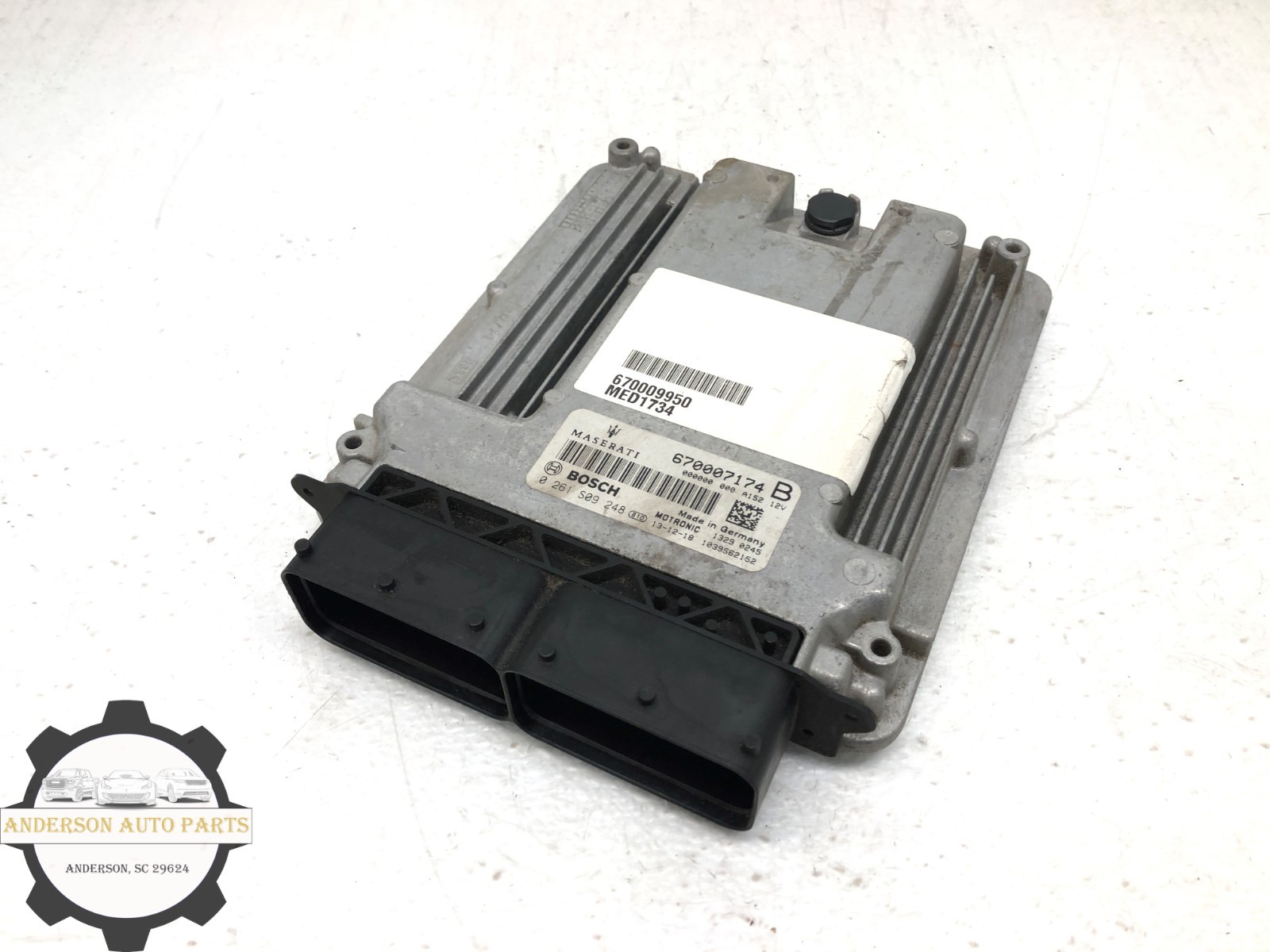 2014-2019 MASERATI GHIBLI ECU ENGINE CONTROL MODULE OEM