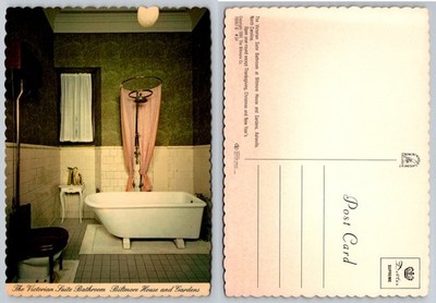 Biltmore House Victorian Suite Bathroom Asheville NC Postcard 1981 Dexter