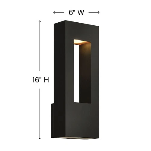 Hinkley Lighting 1648-LL Atlantis 2 Light 16" Tall Dark Sky - Bronze - Picture 5 of 12