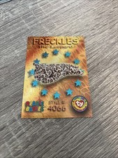 1999 TY Beanie Babies BBOC S3 WILD Teal Freckles The Leopard FOIL Card Mint