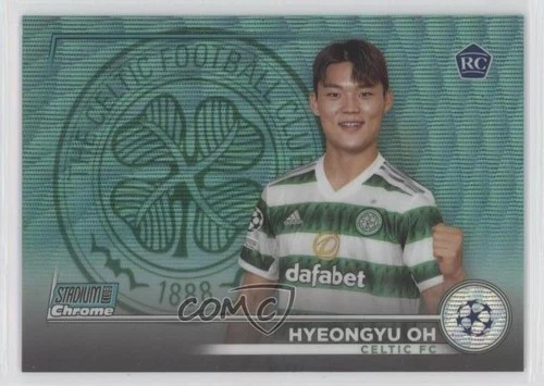 2022 Topps Stadium Club Chrome UEFA Competitions /275 Hyeongyu Oh #91 Rookie RC