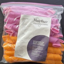 Hairflair Curlformers Ex. Long Wide Spiral Heatless 30 Curlers Hook Instructions