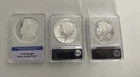 Three Morgan Silver PLATED Proof Archival Collection Minted 9,999