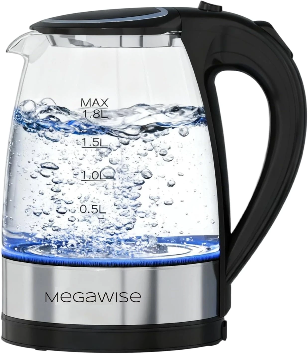 Electric Glass Kettle with Auto Shut-Off (1.8L)