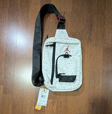 Jordan Speckled Crossbody Bag White Black Adj...