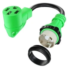 Kanayu RV Power Extension Adapter Cord Compatible with NEMA SS2-50P to 14-50R