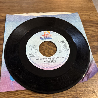 Barry White Can't Get Enough of Your love/ Just Not Enough 7'' 1974 20th Century
