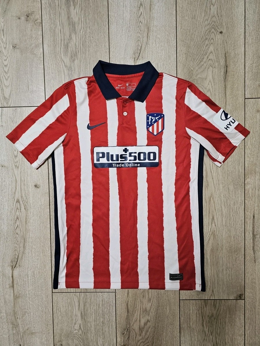 ATLETICO MADRID 2020 2021 HOME FOOTBALL SOCCER JERSEY BOYS 13-15Y