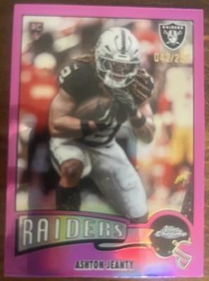 Topps 2025 Chrome Ashton Jeanty Rookie Pink Parallel /250 Raiders #97