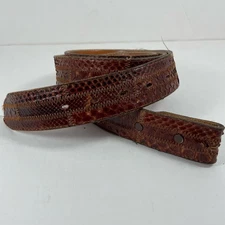 Nocona Boot Company Belt Makers Leather Belt Men's 46 Brown All Leather Western