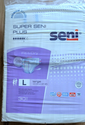 SUPER SENI PLUS Größe L, Windeln für die Nacht, Erwachsene · 30 Stck. 