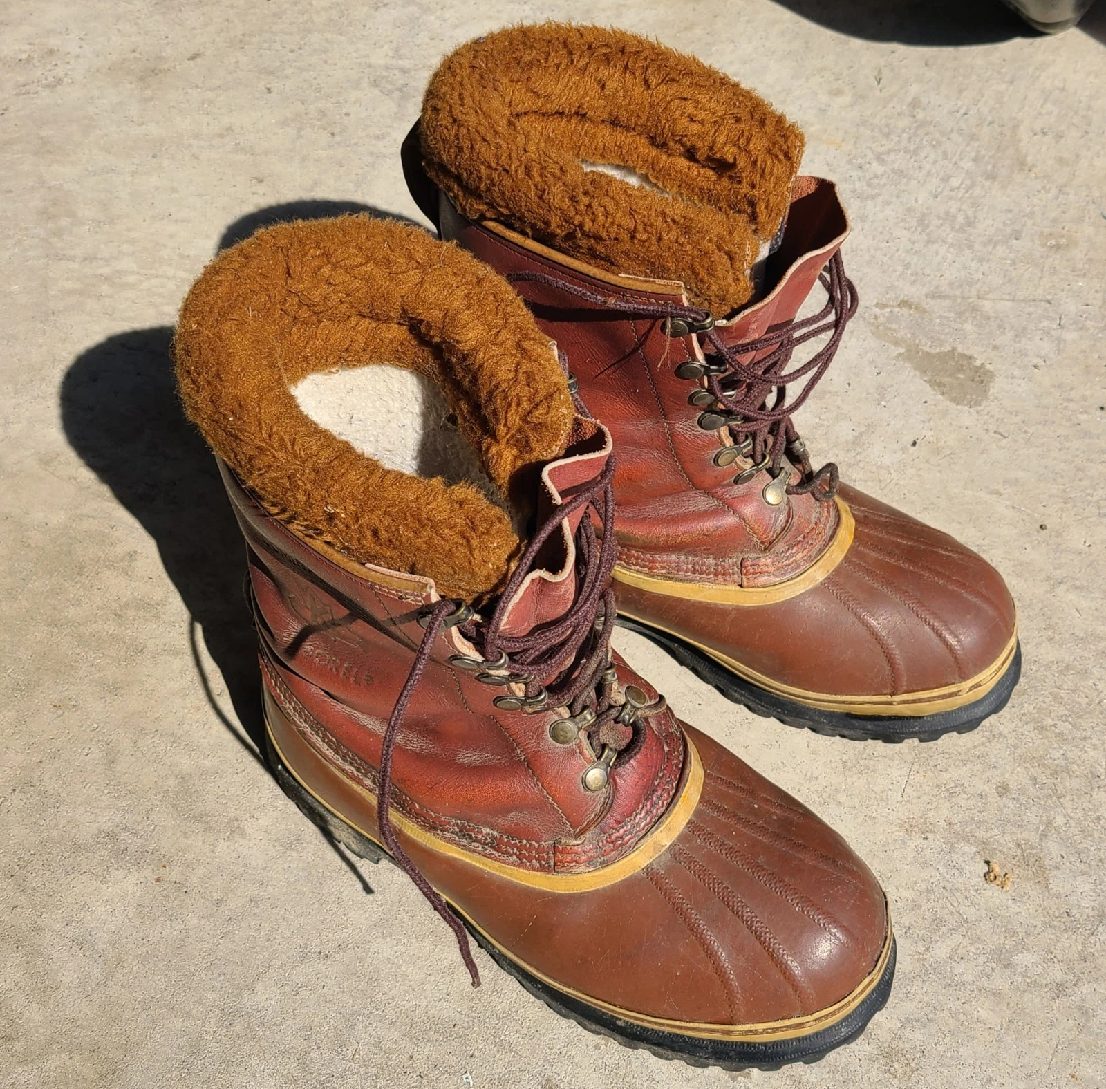 Kaufman Sorel Dominator Winter Boots w Inserts. Inside Footbed Measures 10".