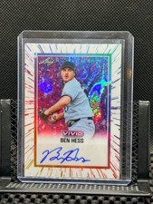 Ben Hess 2025 Leaf Vivid - Base Auto - White Lava  #2/5 Yankees