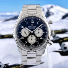 Breitling Navitimer 8 B01 Chrono Steel 43mm Auto Watch Bracelet AB0117131B1A1