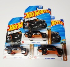 Lot Of 3 Hot Wheels 2020 Jeep Gladiator Pickup Truck Rubicon Sahara JT Rare