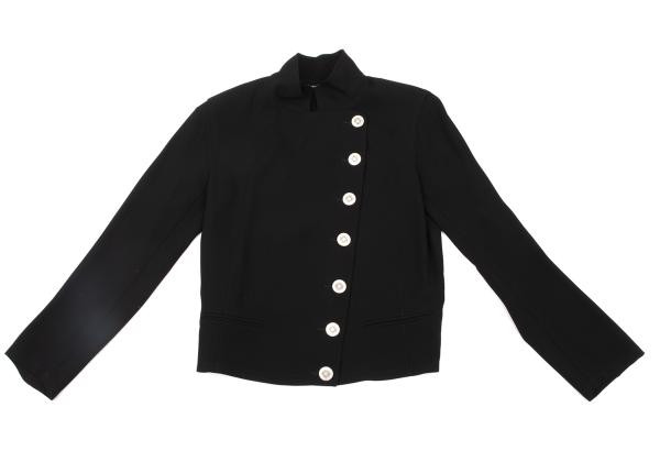 agnes b. Metal Button Stand Collar Napoleon jacket Size 36(K