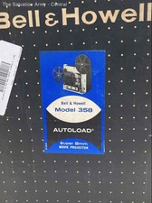 Bell  Howell 358 Black Portable Super 8mm Autoload Movie Projector