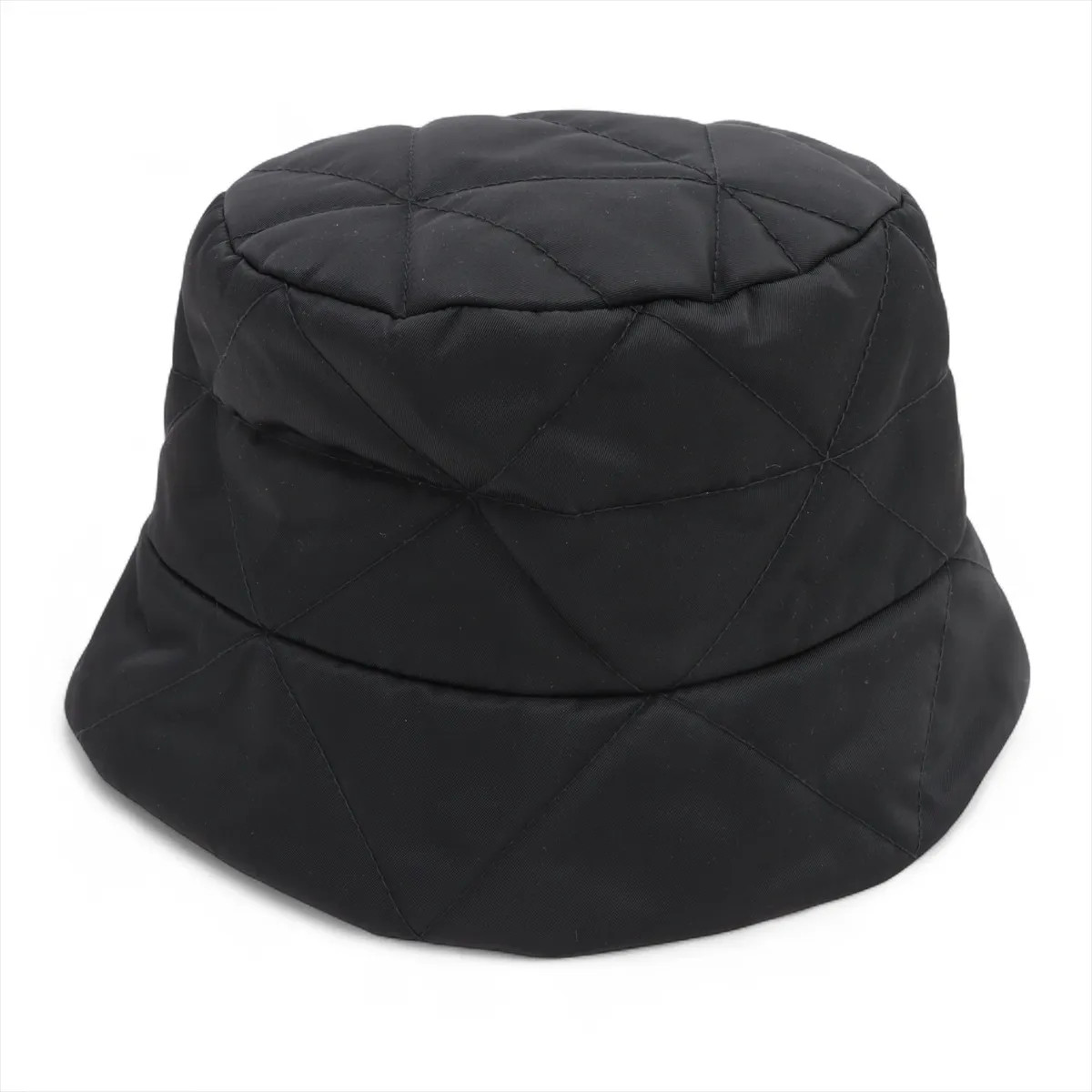 Prada 1HC325 Triangle logo Bucket Hat L Polyamide Black Re Nylon Re Nylon