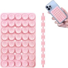 Silicone Suction Cup Phone Case Mount Double Sided Hands Free Sticky Phone Grip