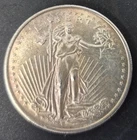 Saint-Gaudens Double Eagle Design 1 oz .999 Fine Silver Round Intaglio Mint #173