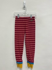 Matilda Jane SIZE 6 Dusty Coral Burgundy Stripes Girl's Leggings
