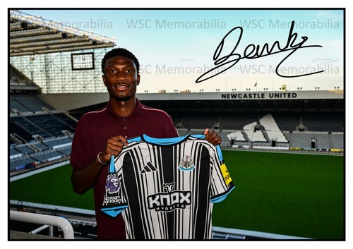 12953. Aladji Bamba Signed Pictures (A4 Prints) Newcastle United AS Monaco