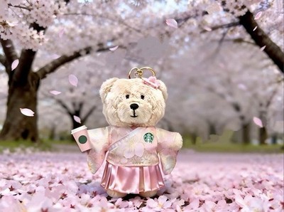 Pre Sale Starbucks China Sakura 2026 Bearista Keychain New Cherry