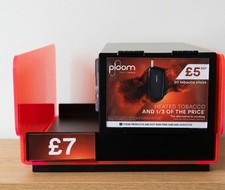 Lockable Retail Counter Display Unit Shop Merchandising POS Stand Spring Loaded