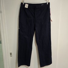 Koi Scrub Pants Women  s Large Reg True Navy Blue Morgan Nursing Medical NEW