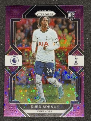 2022-23 Panini Prizm Djed Spence /25 Breakaway Purple Rookie Premier League