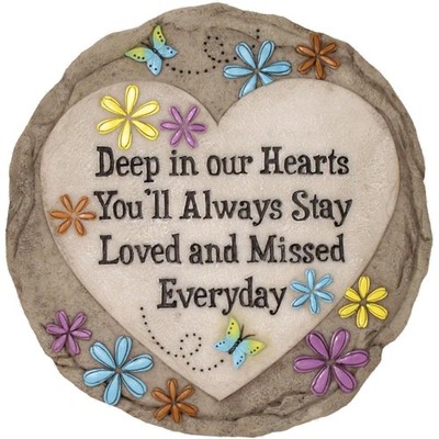 ''Love Could Have Saved You Stepping Stone  Decorative Garden Décor''