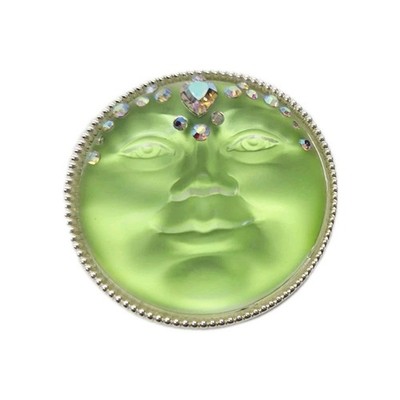 Kirks Folly Moon Magnets Seaview Misty Green Sterling Silver Tone Sweetheart