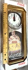 Vintage Coca-Cola advertising wall clock, Circus Clown, Mirrored, NEW