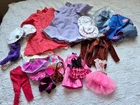 Vintage Barbie and Doll Clothes Lot Multicolor Dress, Hats, Pants & Accessories