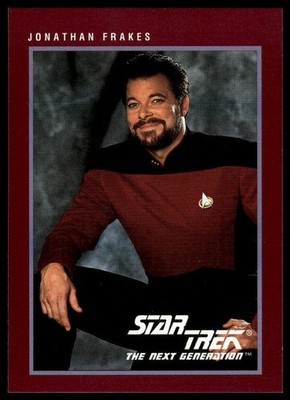 Jonathan Frakes 1991 Impel Star Trek 25th Anniversary Trading Card #132