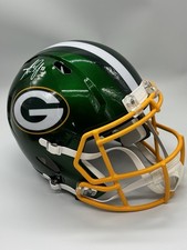 Aaron Jones Green Bay Packers Signed Full Size Replica Helmet BAS